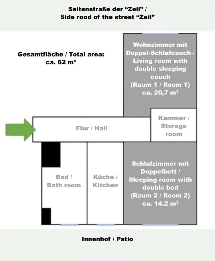 Apartment Im Zentrum 美因河畔法兰克福 外观 照片